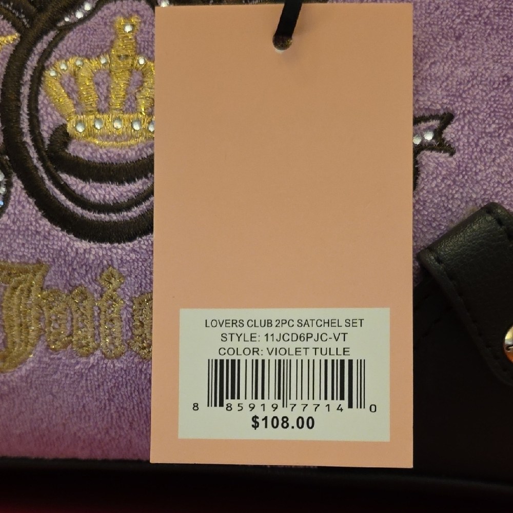 Juicy Couture Purple and Black Satchel Set - Picture 7 of 7